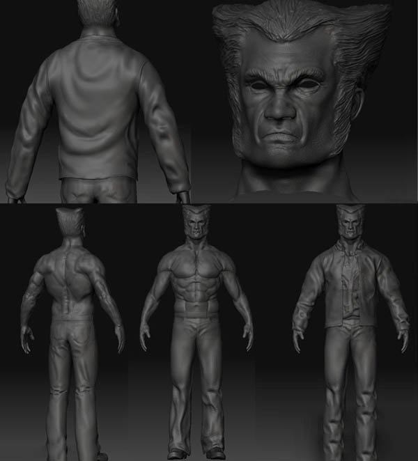 zbrush打造卡通版金剛狼 納金網(wǎng)